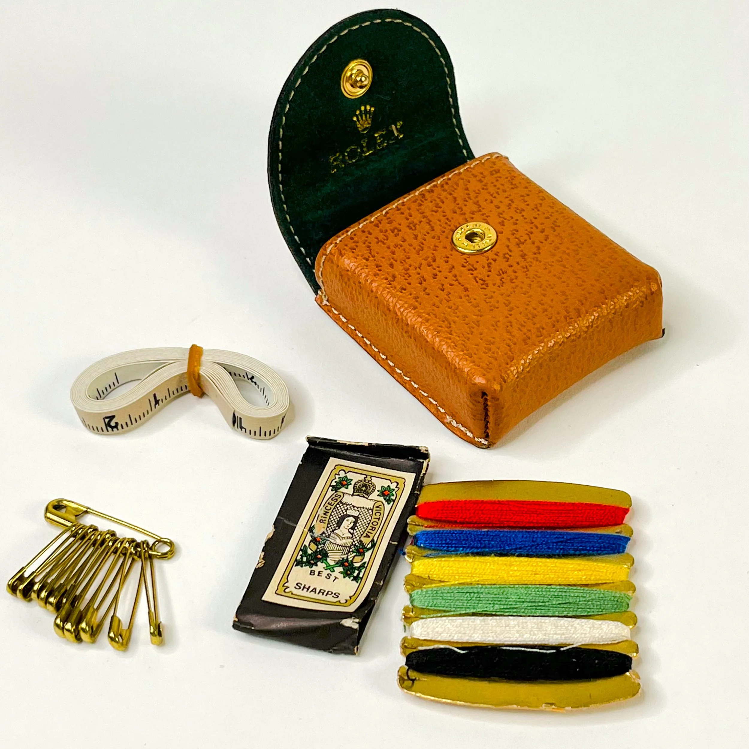 Rolex Leather Tassel Keychain with Crown Charm